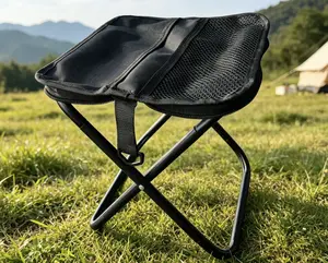 Multi-Purpose Foldable Camping Stool – Portable Lightweight Outdoor Seat, Suitable for Fishing, Backpacking, Park, Garden & Sports Events, Sturdy Compact Fold Up Stool for Daily Use