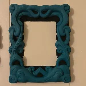 Ocean Scroll Baroque Mini Frame – Teal Statement Wall Decor