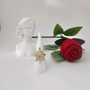 valdiviajewery #1758 Turtle ring, 14k gold plated, high quality