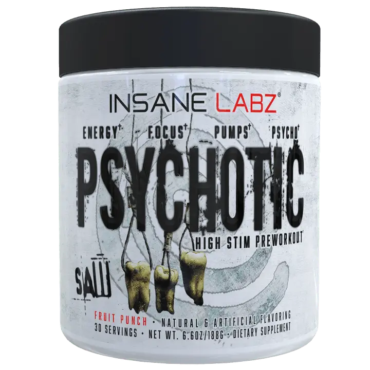 Insane Labz Psychotic SAW Pre-Workout | High-Output Neuromuscular Catalyst | Advanced Cognitive Velocity & Blood Flow Formula