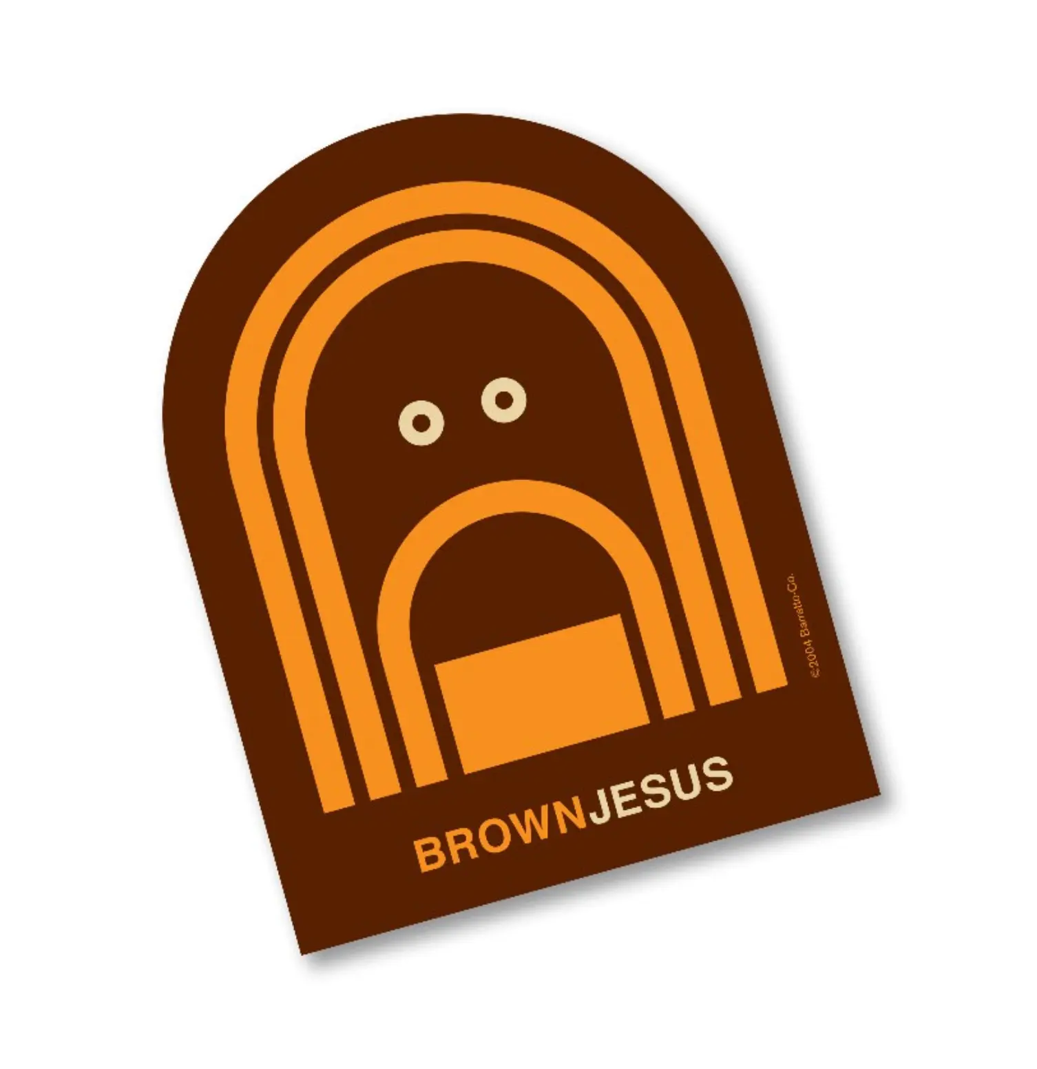 Brown Jesus Magnet