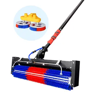 Multifit SMART Solar Panel Cleaning Brush MULR-CD PLUS 480WH Double Head & Drum Brush 400 RPM High Efficiency for Glass Aluminium Windows Commercial Use Industrial Industrial
