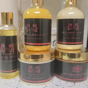 Sets Isla naturcheve natural turquoise scrub, tumeric oil, body lotion, soap body butter