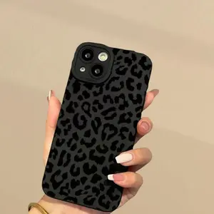 Fashion Leopard-pattern Phone Case, Anti-drop Cellphone Protective Case, Total Protective Shockproof Mobile Phone Cover for iPhone 11 12 13 14 15 Pro Max, Casing