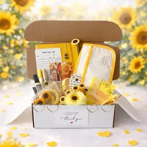 Lunote Yellow Sunflower Bundle – Joyful Stationery for Your Desk!