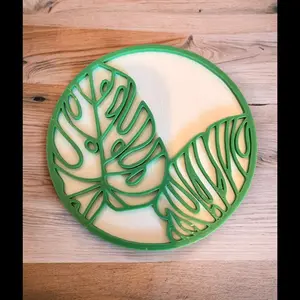 Elegant Monstera Leaf Coffee Table Coasters