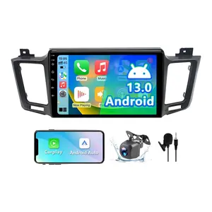10 in Android 13 Car Stereo Radio Head Unit for Toyota RAV4 2013-2018, 2G+32G Touch Screen with Wireless CarPlay, Android Auto, Mirror Link, Backup Camera, GPS Navigation, Bluetooth