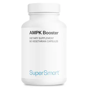 Supersmart - AMPK Booster (High Strength) - with Gynostemma Pentaphyllum, Berberine, Fisetin - AMPK Metabolic Activator | Non-GMO & Gluten Free - 90 Vegetarian Capsules