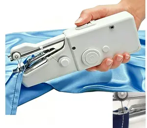 Mini Electric Handheld Sewing Machine, Cordless Portable & Easy to Use, Fast Stitch for DIY Projects, Clothes Repair, Home Emergencies & Travel Sewing Supplies