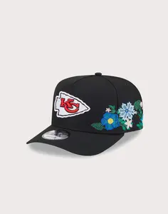 Mens New Era NFL Kansas City Chiefs Florals 9Fifty A-Frame Snapback Hat