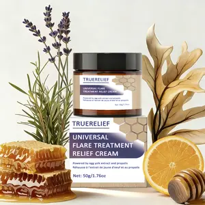 TRUERELIEF Universal Flare Care , Anti-Chafing & Soothing Skin Support - Drawing Salve for HS, Boils, Cysts, Hemorrhoids, Pilonidal Cyst, Abscess, Multi-functional skincare cream, Propolis & Egg Yolk Extract 50g