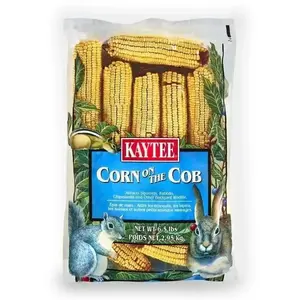 Kaytee Corn On A Cob for Squirrels, Rabbits, Chipmunks - 6.5 lb Pack