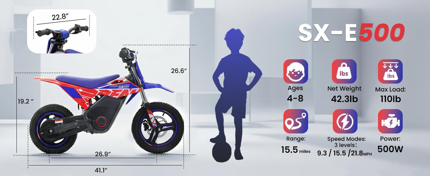 RFN Kids Electric Balance Ride On for Ages 3 to 8 Progressive Riding Toy 3 Models Available Easy Control Outdoor Fun