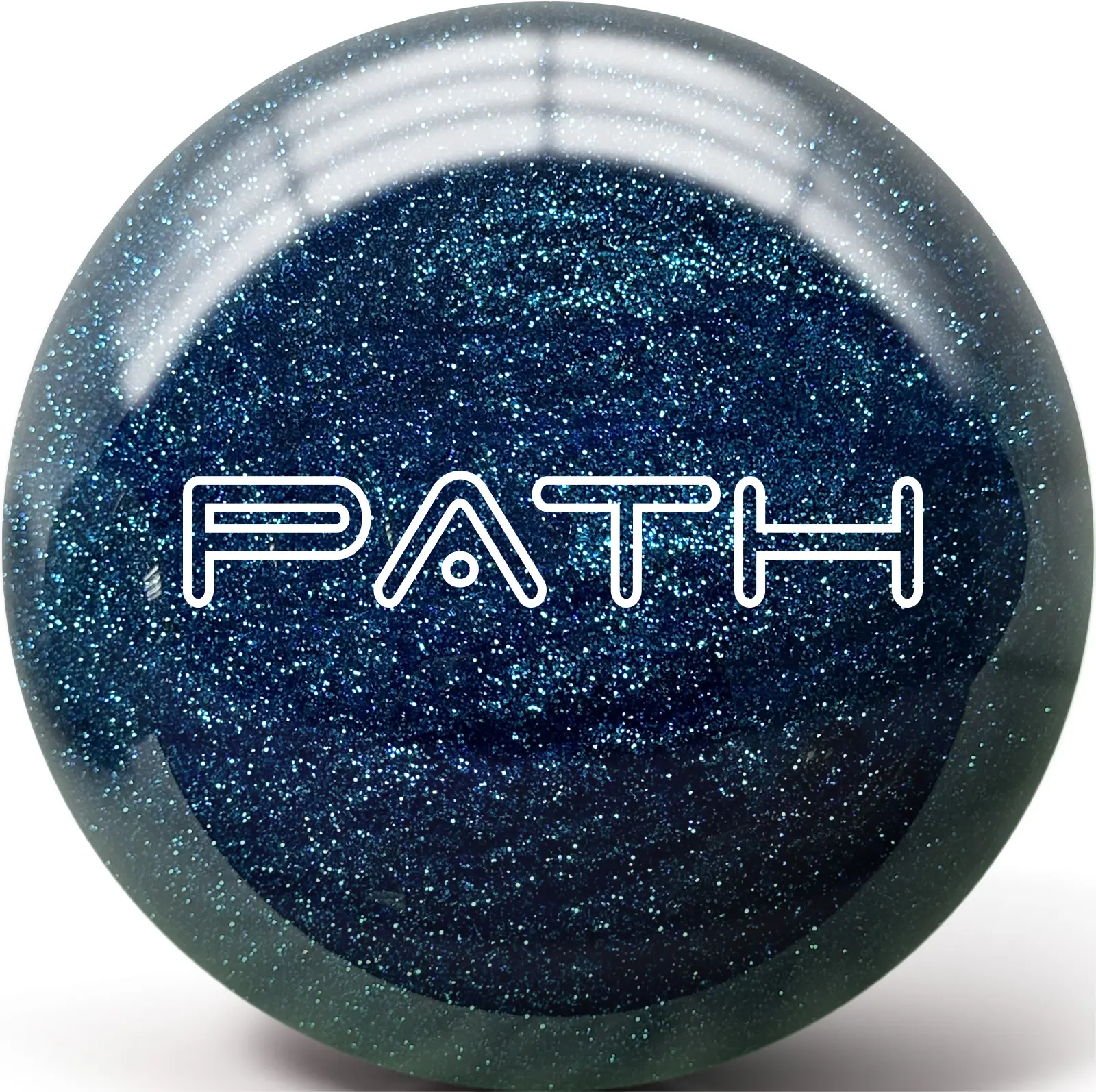 PYRAMID Path Polyester Bowling Ball - Sapphire Glitter Finish, Ideal for Spare Shooting on Dry Lanes, Varied Weights, Sports & Outdoor Ball Sports Equipment, Balls
