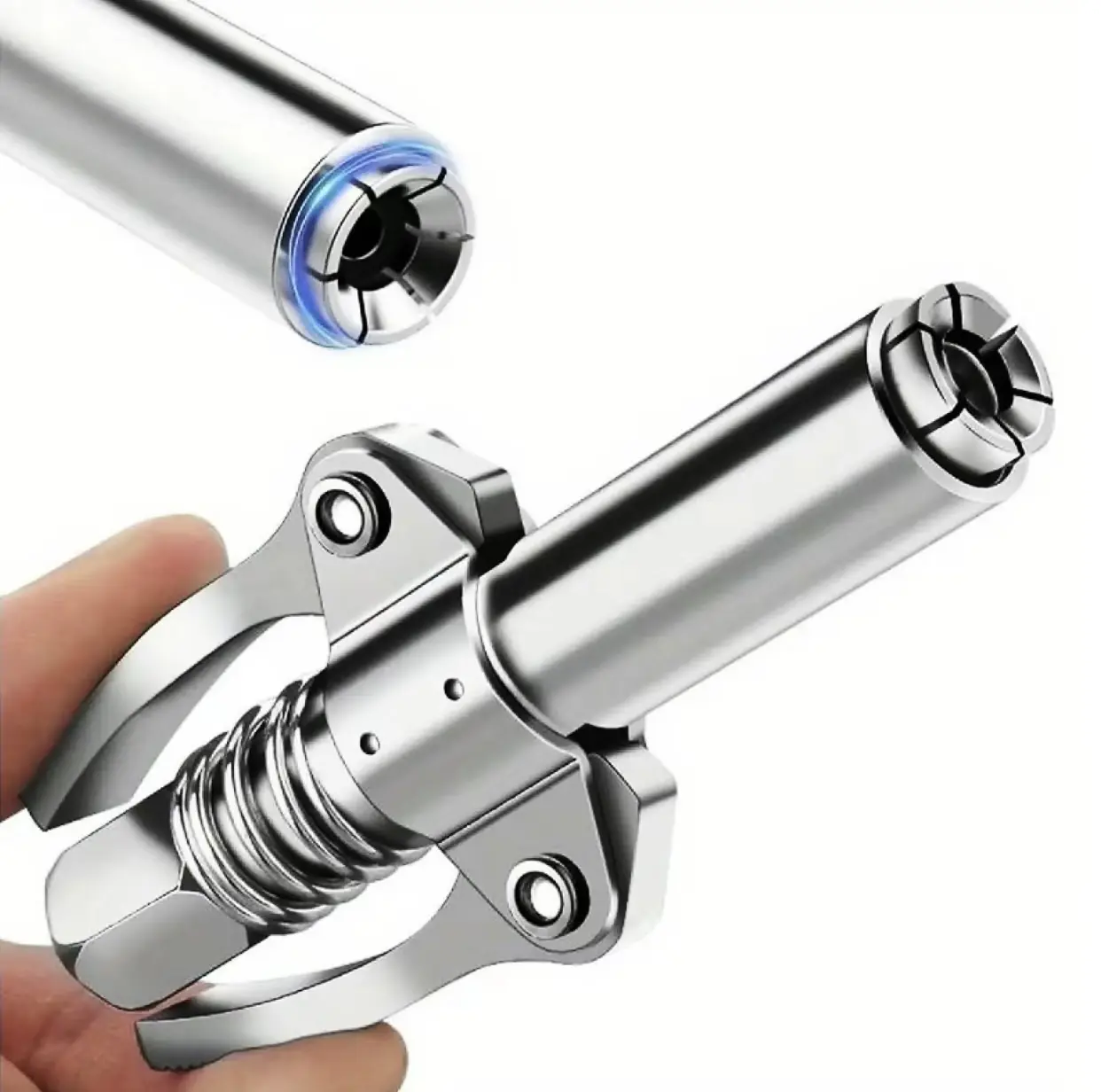 12, 000 PSI High Pressure Grease Nozzle Fittings, Compatible With All 1/8" NPT Grease Guns, Grease Joint Fittings, Grease Gun Coupler, For greasing all machinery and equipment filling.