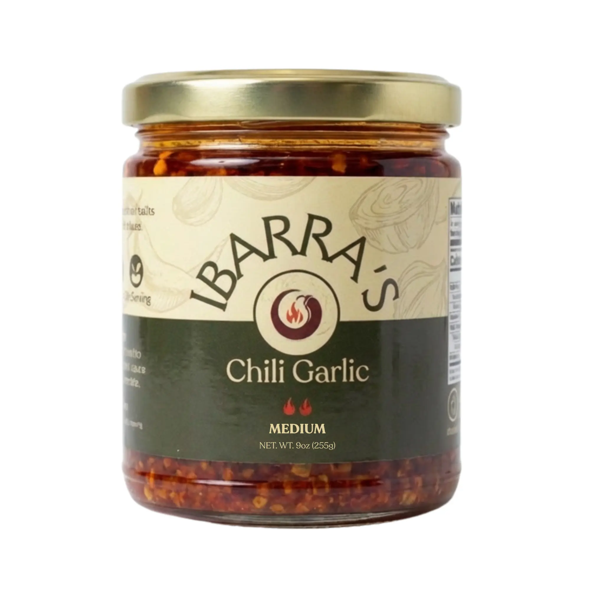 Ibarra’s Chili Garlic Oil – 9oz | Bold Flavor | Mild, Medium, Extra Hot | Small Batch, No MSG