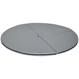 Soozier Pole Dance Mat, 2"T x 5'W Folding Pole Crash Mat for Home, Lightweight and Foldable, Gray