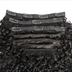 Curly Heaven Sambi Dark Brown Clip-Ins offer 9PCS of luxurious human hair extensions for 3A-3B curls. Available in lengths from 16” to 26”, these clip-ins effortlessly enhance volume and style, giving you the perfect curl transformation anytime