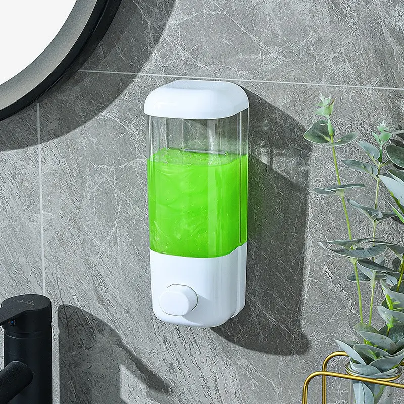 Plastic Liquid Soap Dispenser Pump for Bathroom & Kitchen, Wall Mounted Soap Dispenser, Toiletries Dispenser, Durable Plastic Material, Easy-To-Use Design, Ideal for Daily Use