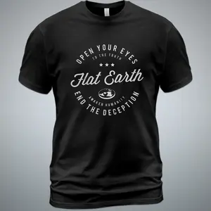 Flat Earth Open your eyes truthers awake Halt deception dome quotes T-Shirt anti sheeple NASA Lies Conspiracy theories Unisex Design