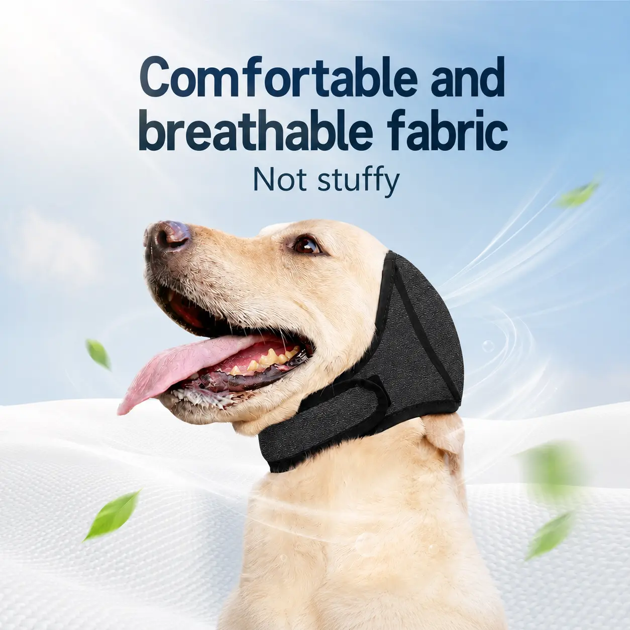 Dog Silent Ear Muffs, 1 Pc Noise-Protection Ear Covers, Small Medium Large Dog Cotton Ear Hat, Fabric Clothing Pet Supplies Noise Reduction Pet Ear Cover, Soft & Comfortable Pet Ear Protector, Multi-use Pet Ear Cover for Grooming Bathing, Protective Gear