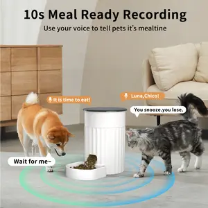 PAPlFEED Cat Bowl Intelligent Automatic FeederCat Food Dog Food Pet Food Dispenser Connect wifi Timing Dosing Quiet Stainless automatic  pet  feeder slow eating pet accessory easy feeding pet  needs dog food dispenser wet  food  feeder
