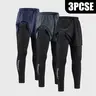 Men's Fitted 3-Piece 2-in-1 Runner Pants - Lightning Print, Multiple Pockets, Moisture-Wicking, High Elasticity, Breathable, Quick-Drying Gym & Jog Activewear, All Seasons, Machine Washable Bottoms