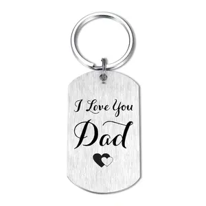 1pc Creative Alphabet Keychain for Father Day Unique Key Decor Bag Charm Fashionable Design for Men for Dad