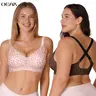 OEAK Women Comfortable Push Up Bras Wireless Seamless Full Coverage Jelly Bra Buttery Soft Everyday Tshirt Bra Convertible Bra