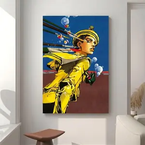 JoJo's Bizarre Adventure Joestar Poster Anime Lovers Canvas Art Print for Teen Fans Girls Boys Birthday Gifts Manga Picture High-Quality Wall Decoration