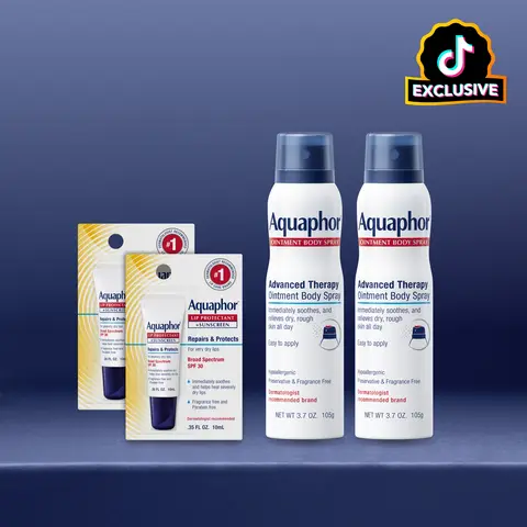 Aquaphor Summer Body Care Selfcare Bundle Set - 3.7 fl oz (105g) Ointment, Body Spray, Lip Repair SPF 30 Moisturizer - Moisturizing, Bisabolol-Infused, Radiant Skin Soother - Dermatologist-Recommended for All Skin Types, Beach Days