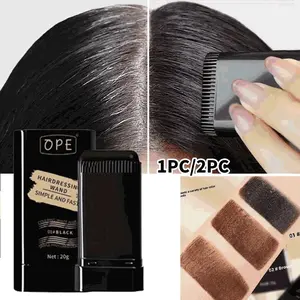 Portable Hair Dye Stick with Brush, 3-Color Long-Lasting Root Touch-Up and Hair Coloring Tool, Natural Non-Fading Formula Quickly Covers White Hair, Styling Tool