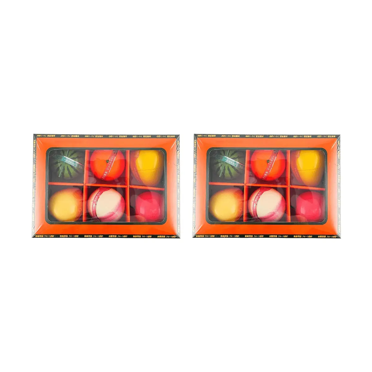 YO MAN Fruit Jelly Gift Box 2 Pack (660g x 2) - Adorable Fruit Shapes, Pure Fruit Aroma, Q-Tender & Smooth, 0 Fat, Healthy Snack
