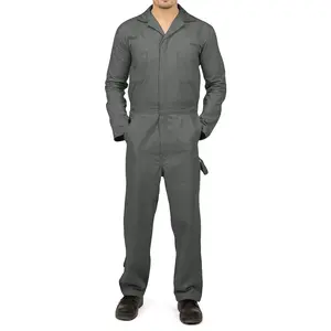 NY Threads Men’s Relaxed Fit Twill Coverall, Long Sleeve Utility Workwear for Men
