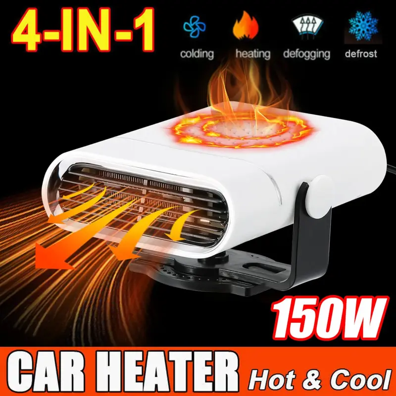 Car Windshield Heating Cooling Fan 12V 150W Quick Heater Defroster Demister
