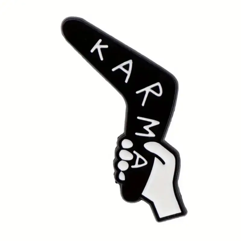“Karma” enamel pin