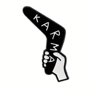 “Karma” enamel pin