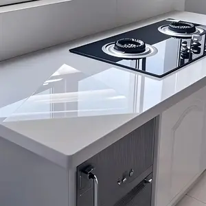 A roll of [23.62 * 393.70 in ] clear, removable contact paper for countertops, cabinet doors and home decor, electrostatic wall protector