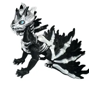 Flexi Skeleton Winged Dragon Figurine (glow-in-the-dark eyes)