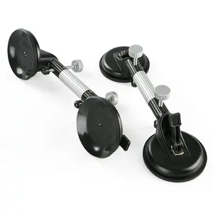 LOZLIN 2PCS Pro Countertop Alignment Clamps -AdjustableVacuum Suction for Seamless Joints & Leveling on GraniteMarble & Stone Slabs Heavy-Duty Installation Tools with13cm Natural Rubber Cups Hardware Handle