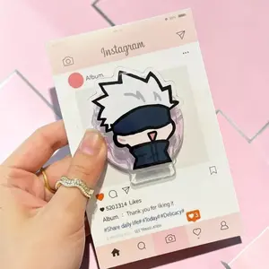 Gojo Satoru Jujutsu Kaisen Cute Chibi Acrylic Phone Grip Stand MagSafe Magnetic Holder for iPhone 15 14 13 Anime Gift