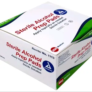 Dynarex Corporation Sterile Alcohol Prep Pads, 1x1 in Medium Size, 200-Count Case