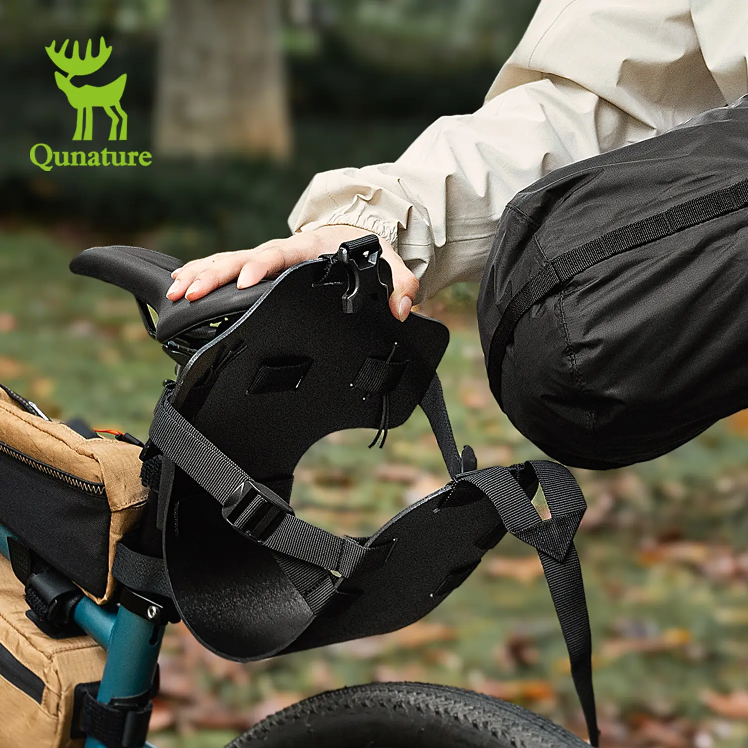 Waterproof & Lightweight Tail Bag Extension Bracket for Bikepacking Secure Three-Point Stability Adjustable Capacity Durable Easy to Maintain Universal Fit