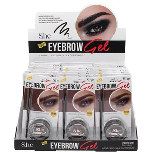 S.he Eyebrow Gel Long-Lasting & Waterproof  Dark Brown 4g.