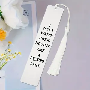 Tassel Bookmark for Women, Stainless Steel Book Lover Gift, Funny Bookmark Present for Reading Enthusiasts, Birthday Gift for Female Friends