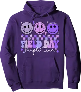Field Day Purple Team Color Field Trip Team Game Competition Pullover Hoodie - Nestorporas Shop 63B0F24BGP88