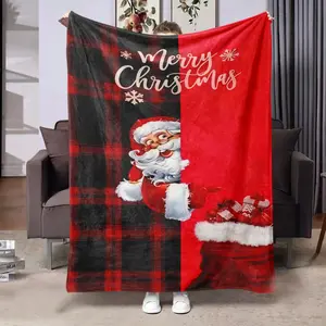 1pc Flannel Digital Print Blanket, Air Conditioning Blanket, Nap Blanket, Car/camping Blanket, Multifunctional Blanket