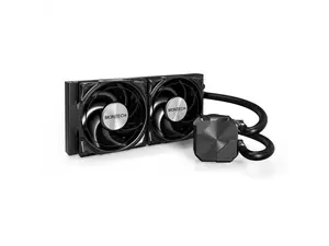 MONTECH HyperFlow Silent 240 Black – Ultra-Quiet AIO Liquid CPU Cooler, 3100RPM Pump, Triple Silent Fans, High-Efficiency Radiator for Superior Heat Dissipation, Intel & AMD Compatible, ARGB-Free Mini