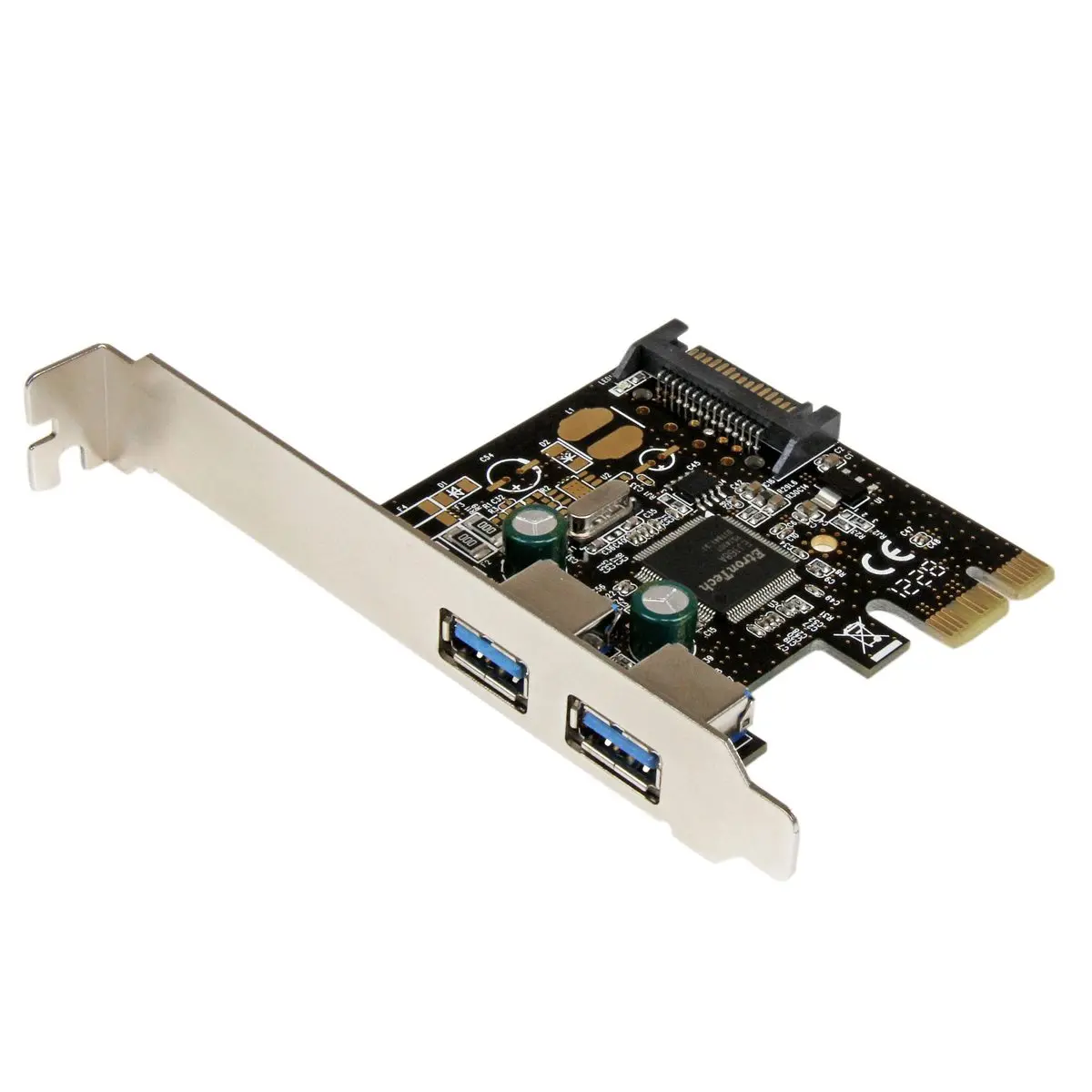 StarTech 2-Port PCI Express (PCIe) SuperSpeed USB 3.0 Controller Card with SATA Power, PCIe Card for USB Expansion