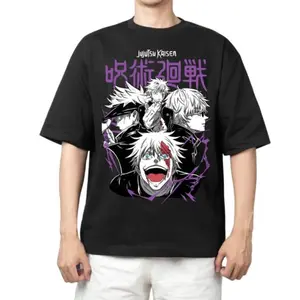 Limited Satoru Gojo Evolution Collage Graphic Merch Awakened Six Eyes Oversize T-shirt Unisex Jujutsu Kaisen Streetwear Top, Heavyweight Cotton Retro Anime Shirt, Gift for Anime Lover, Clothing for fans, Seamless Oversized.